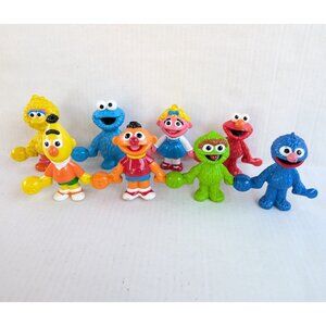 Vintage Sesame Street Counting Figures 1994 Henson Tyco Connect & Count
